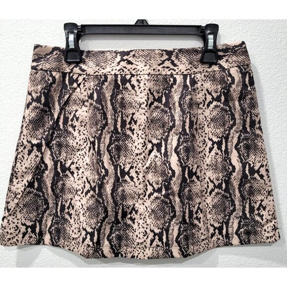 Shein Snake Print Mini Skirt with Button & Zip Closure Size S - Picture 5 of 7
